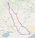 Эксперимент на участке транспортного коридора Москва — Астрахань