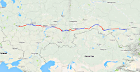 Эксперимент «Шёлковый путь», маршрут Москва - Новосибирск