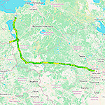 Транспортный коридор Север-Юг, участок Москва - Псков - российско-эстонская граница